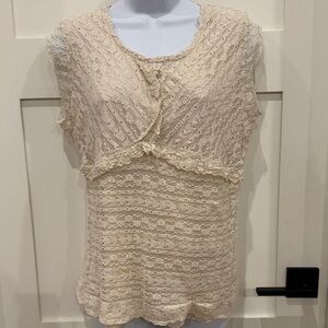 Merona Cream Lace Blouse